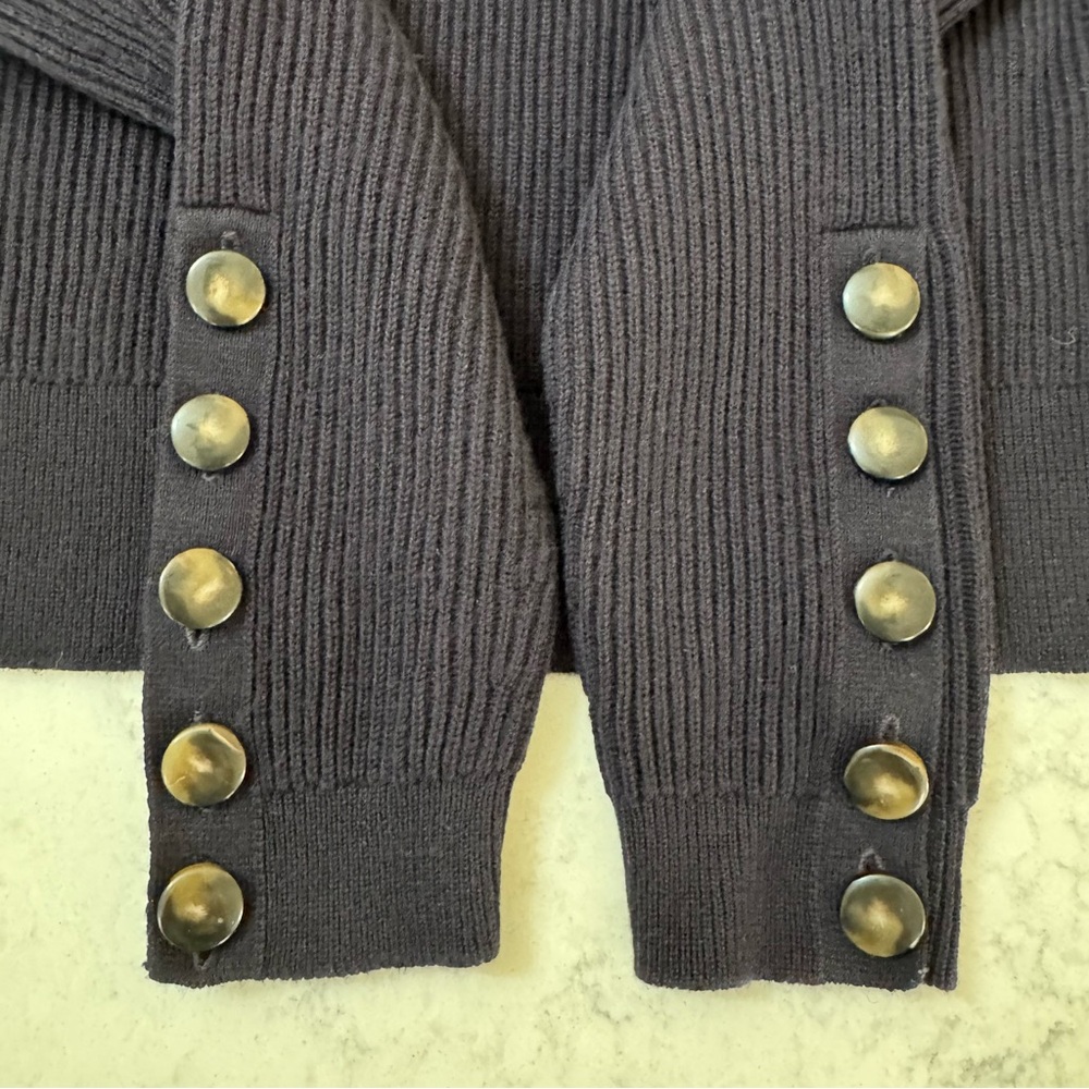 Sezane Navy Sami Jumper Size Small - Picture 4 of 11